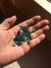 Load image into Gallery viewer, 7-7.5mm Type A 100% Natural icy watery light green dark green blue black gray Guatemala Jadeite Jade beads Fivefold Blessings (五福臨門) | pendant group PB299  Add on item. No sale alone.
