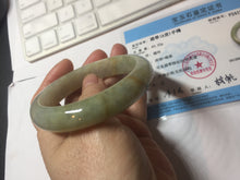 Load image into Gallery viewer, 58mm Certified Type A 100% Natural green/yellow Jadeite Jade bangle PA8-6091 $29.99 Group
