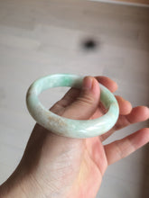 Load image into Gallery viewer, 54.7mm 100% natural Type A sunny green/brown/white jadeite jade bangle R95-3317
