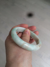 Load image into Gallery viewer, 54.7mm 100% natural Type A sunny green/brown/white jadeite jade bangle R95-3317
