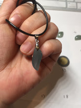 Load image into Gallery viewer, 100% natural type A icy watery dark green jadeite jade petal pendant group F159
