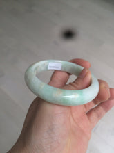 Load image into Gallery viewer, 54.7mm 100% natural Type A sunny green/brown/white jadeite jade bangle R95-3317
