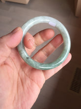 Load image into Gallery viewer, 51.1mm certified 100% natural Type A dark green yellow gray round cut jadeite jade bangle H163-6011
