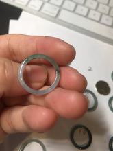 Load image into Gallery viewer, 15.9mm 5 1/4 100% natural type A icy watery green/blue icy watery Guatemala jadeite jade band ring group BP86
