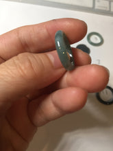 Load image into Gallery viewer, 15.9mm 5 1/4 100% natural type A icy watery green/blue icy watery Guatemala jadeite jade band ring group BP86
