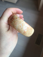 Load image into Gallery viewer, 55.2mm 100% natural orange red yellow Fossil Coral Jade (珊瑚玉) bangle SY128
