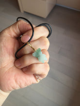 Load image into Gallery viewer, Type A 100% Natural icy watery light green sunny geen purple white clear jadeite jade cute baby bear pendant PH114 Add on item
