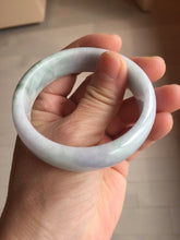 Load image into Gallery viewer, 53.5mm certified type A 100% Natural light green purple white Jadeite Jade bangle J150-6018
