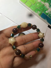 Load image into Gallery viewer, Natural Epidote (红绿宝)/bodhi root bracelet SY17 add-on item.
