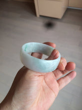 Load image into Gallery viewer, 52.3mm certified 100% natural Type A sunny green/white/purple jadeite jade bangle BK8-2423
