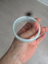 Load image into Gallery viewer, 52.3mm certified 100% natural Type A sunny green/white/purple jadeite jade bangle BK8-2423
