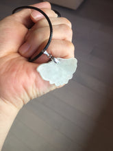 Load image into Gallery viewer, 100% Natural type A icy watery  light green Jadeite Jade butterfly pendant PH113-1
