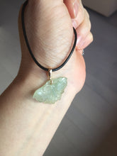 Load image into Gallery viewer, 100% Natural type A icy watery light green Jadeite Jade butterfly pendant PH113-2
