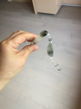 Load image into Gallery viewer, 18.5cm 100% Natural icy watery black/clear (水墨) Xiu Jade Serpentine hairpin AW26
