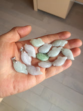 Load image into Gallery viewer, 100% Natural type A clear/green/ purple/white jadeite jade 3D fish Pendant PH111 Add on item
