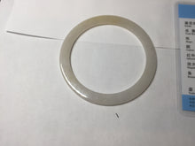 Load image into Gallery viewer, 56mm certified 100% natural type A light yellow brown sugar flat jadeite jade bangle PA169-6634
