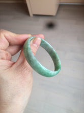 Load image into Gallery viewer, 51.7mm certified 100% natural Type A sunny green/gray jadeite jade bangle BK6-3358
