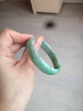 Load image into Gallery viewer, 51.7mm certified 100% natural Type A sunny green/gray jadeite jade bangle BK6-3358
