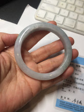 Load image into Gallery viewer, 57.5mm certified 100% natural Type A light green/purple jadeite jade bangle PE9-0311
