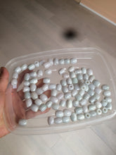 Load image into Gallery viewer, 12mm Type A 100% Natural white/light green/purple olive shape Jadeite Jade LuluTong (Every road is smooth) beads AX23 (Add on item)
