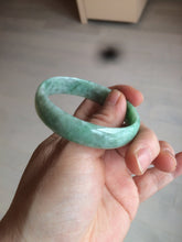 Load image into Gallery viewer, 51.7mm certified 100% natural Type A sunny green/gray jadeite jade bangle BK6-3358
