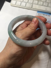Load image into Gallery viewer, 57.5mm certified 100% natural Type A light green/purple jadeite jade bangle PE9-0311
