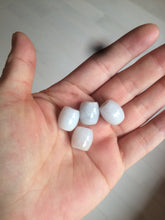 Load image into Gallery viewer, 12mm Type A 100% Natural white/light green/purple olive shape Jadeite Jade LuluTong (Every road is smooth) beads AX23 (Add on item)
