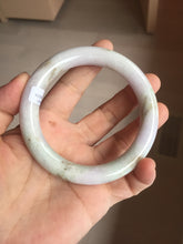 Load image into Gallery viewer, 58.5mm Certified Type A 100% Natural light green/sunny green/brown/black chubby round cut Jadeite bangle PD86-1096
