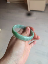 Load image into Gallery viewer, 51.7mm certified 100% natural Type A sunny green/gray jadeite jade bangle BK6-3358
