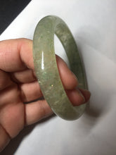 Load image into Gallery viewer, 58.8mm 100% natural fresh icy green mica bangle SY75
