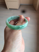 Load image into Gallery viewer, 51.7mm certified 100% natural Type A sunny green/gray jadeite jade bangle BK6-3358
