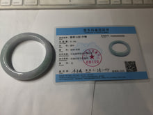 Load image into Gallery viewer, 52.7mm certified 100% natural Type A light green/purple jadeite jade bangle PE10-0323
