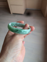 Load image into Gallery viewer, 51.7mm certified 100% natural Type A sunny green/gray jadeite jade bangle BK6-3358
