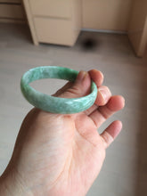 Load image into Gallery viewer, 51.7mm certified 100% natural Type A sunny green/gray jadeite jade bangle BK6-3358
