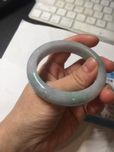 Load image into Gallery viewer, 52.7mm certified 100% natural Type A light green/purple jadeite jade bangle PE10-0323
