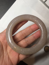 Load image into Gallery viewer, 56mm 100% natural light purple/pale pink/beige with flying snow Quartzite (Shetaicui jade) bangle SY76
