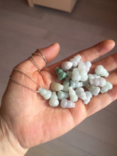 Load image into Gallery viewer, 100% natural type A 3D white/yellow/purple/brown Jadeite jade gourd ( 葫芦, 福禄) pendant PH108
