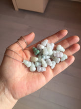 Load image into Gallery viewer, 100% natural type A 3D white/yellow/purple/brown Jadeite jade gourd ( 葫芦, 福禄) pendant PH108
