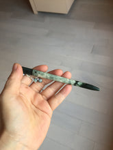 Load image into Gallery viewer, 13.5cm 100% Natural green blue black Xiu Jade Serpentine hairpin AW30
