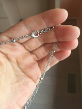 Load image into Gallery viewer, Double Layer  Necklace with 100% natural Type A dark Green blue Guatemala Jadeite ring Choker Style Upper Layer Necklace PH28
