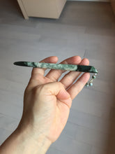 Load image into Gallery viewer, 13.5cm 100% Natural green blue black Xiu Jade Serpentine hairpin AW30
