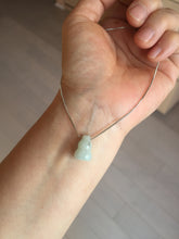 Load image into Gallery viewer, 100% natural type A 3D white/yellow/purple/brown Jadeite jade gourd ( 葫芦, 福禄) pendant PH108
