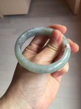 Load image into Gallery viewer, 52.8mm Type A 100% Natural light green black (Wuji) Jadeite Jade bangle PD14
