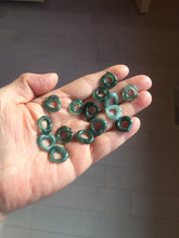 Load image into Gallery viewer, 100% Natural type A dark green/blue/gray/black heart Guatemala jadeite Jade pendant PH107 Add on item
