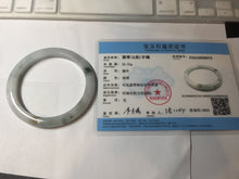 Load image into Gallery viewer, 57.7mm certified Type A 100% Natural green yellow brown white slim Jadeite Jade bangle BS89-6674
