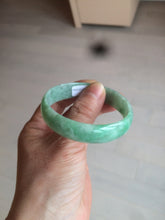 Load image into Gallery viewer, 52.5mm certified 100% natural Type A sunny green jadeite jade bangle BK5-3359
