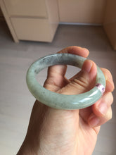 Load image into Gallery viewer, 52.8mm Type A 100% Natural light green black (Wuji) Jadeite Jade bangle PD14
