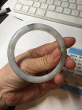 Load image into Gallery viewer, 57.7mm certified Type A 100% Natural green yellow brown white slim Jadeite Jade bangle BS89-6674
