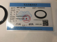 Load image into Gallery viewer, 51.5mm Certified Type A 100% Natural dark green/black/gray Guatemala slim round cut Jadeite bangle GL30-30-0452
