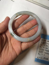 Load image into Gallery viewer, 57.7mm certified Type A 100% Natural green yellow brown white slim Jadeite Jade bangle BS89-6674
